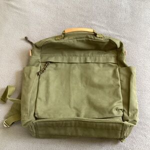 Gootium canvas and leather backpack